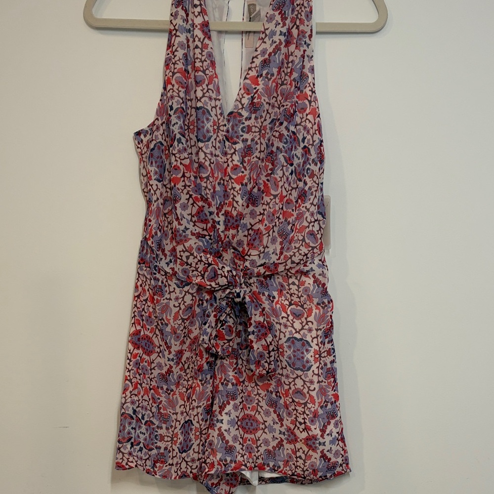 FOREVER 21 Jumpsuit NEW with Purple and Coral Floral Print
